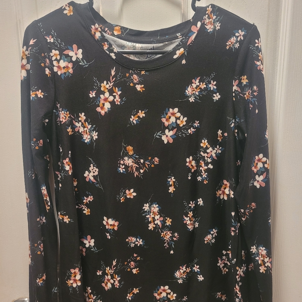 Sweet Tea by Pink Rose long sleeve floral tshirt